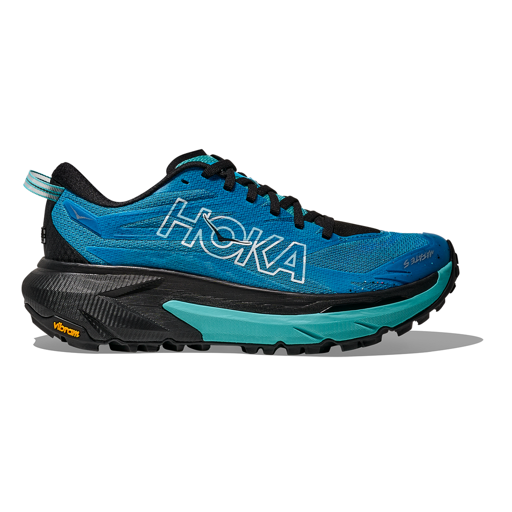 Hoka Mafate 5 — Skyward Blue - Black — Size B — Width 5 — Front View