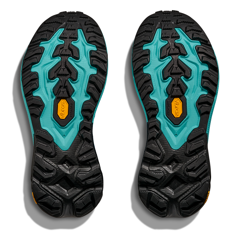 Hoka Mafate 5 — Skyward Blue - Black — Size B — Width 5 — Top View