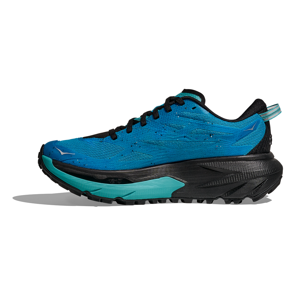Hoka Mafate 5 — Skyward Blue - Black — Size B — Width 5 — Side View