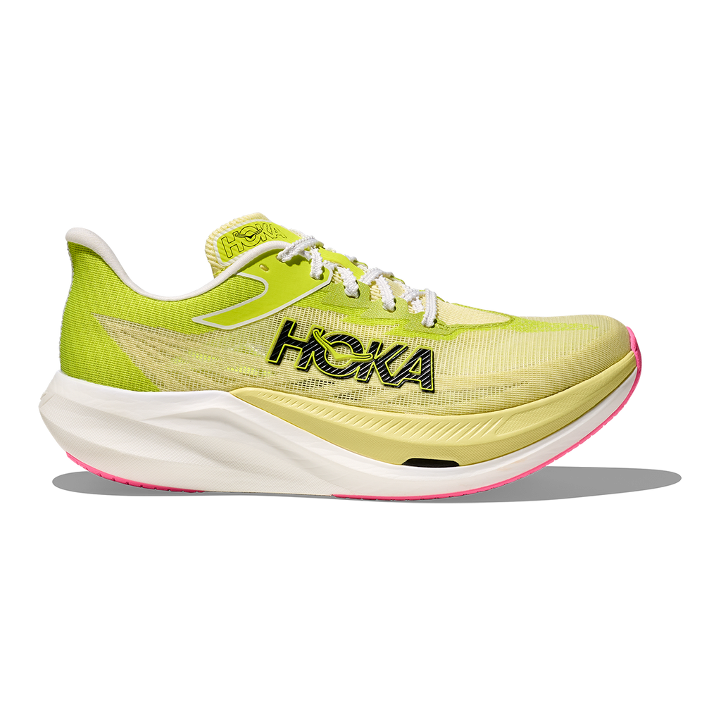 Hoka Rocket X 3 — White - Black — Size D — Width 5.5 M / 6.5 W — Detail View