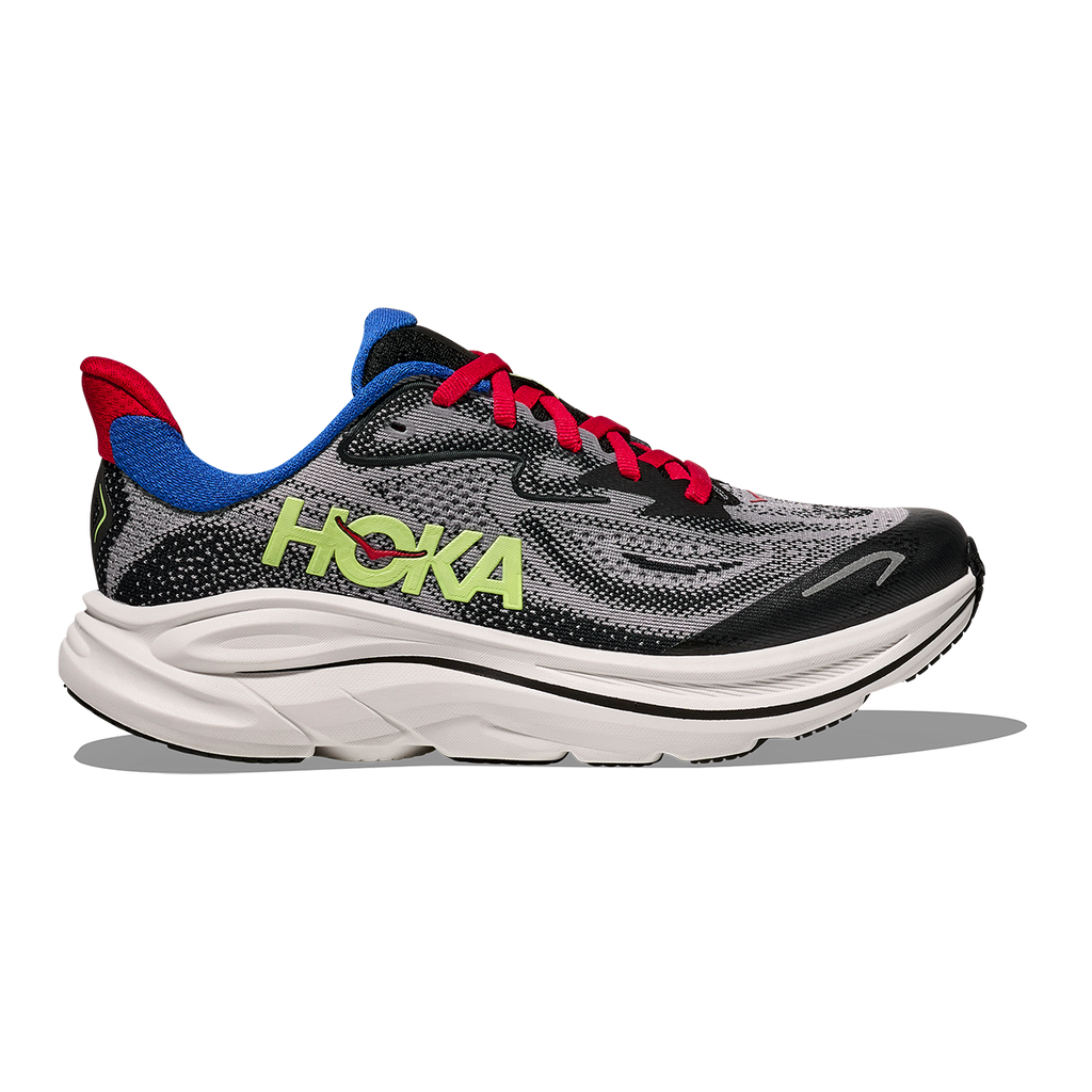 Hoka Clifton 10 Big Kids — Alpine Blue - Foggy Night — Size Y — Width 3.5 — Alternate View 45