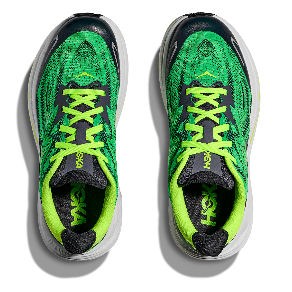 Hoka Clifton 10 Big Kids — Alpine Blue - Foggy Night — Size Y — Width 3.5 — Back View