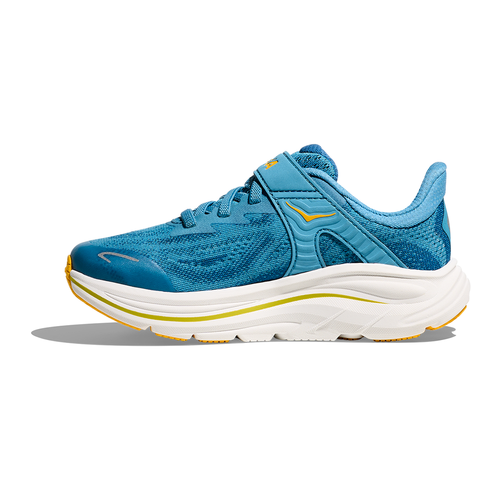 Hoka Clifton 10 Little Kids — Alpine Blue - Foggy Night — Size K — Width 10.5 — Alternate View 7