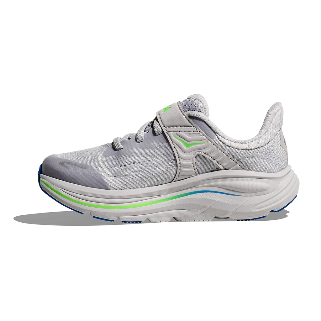 Hoka Clifton 10 Little Kids — Alpine Blue - Foggy Night — Size K — Width 10.5 — Alternate View 45