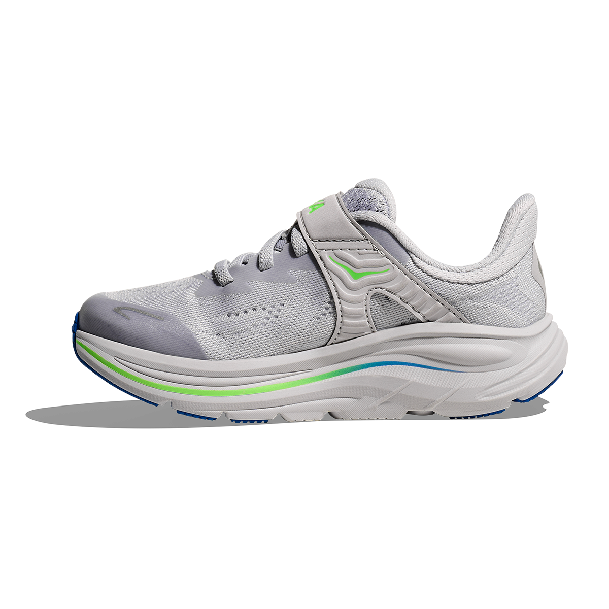 Hoka Clifton 10 Little Kids — Alpine Blue - Foggy Night — Size K — Width 10.5 — Alternate View 45