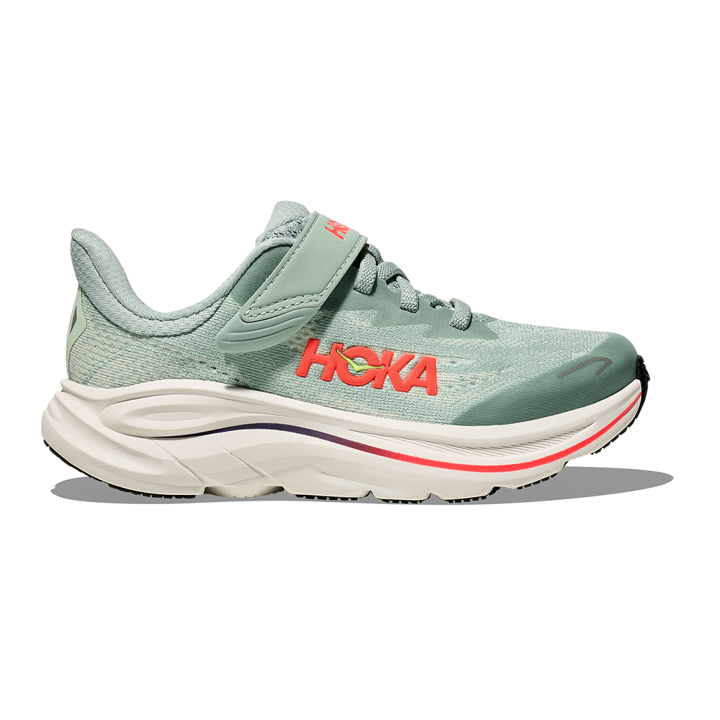 Hoka Clifton 10 Little Kids — Alpine Blue - Foggy Night — Size K — Width 10.5 — Alternate View 36