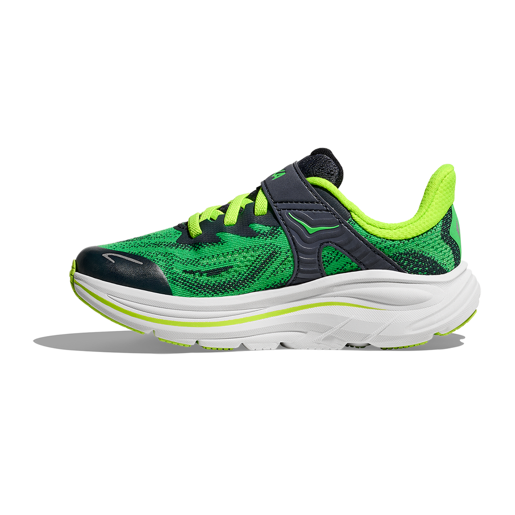 Hoka Clifton 10 Little Kids — Alpine Blue - Foggy Night — Size K — Width 10.5 — Alternate View 10