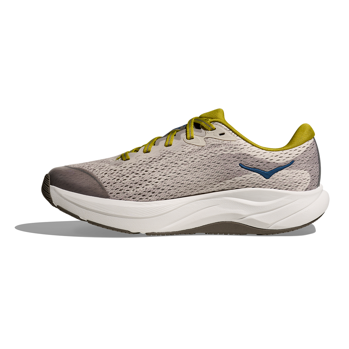 Hoka Rincon 4 Big Kids — Birch - Cement — Size Y — Width 3.5 — Side View