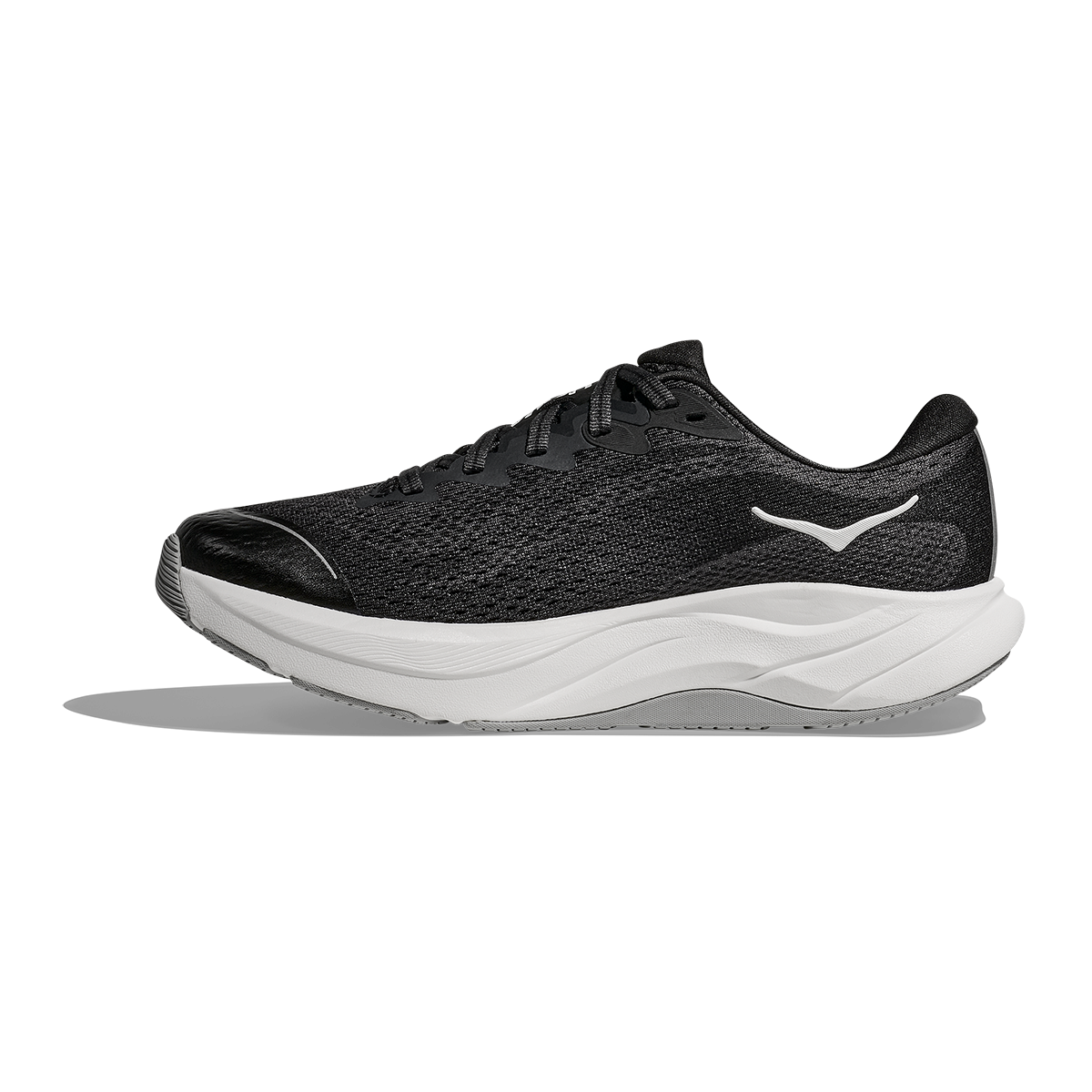 Hoka Rincon 4 Big Kids — Birch - Cement — Size Y — Width 3.5 — Lifestyle View
