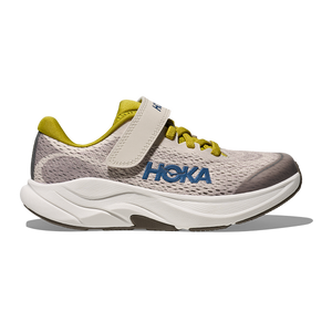 Hoka Rincon 4 Little Kids — Birch - Cement — Size K — Width 10.5 — Front View