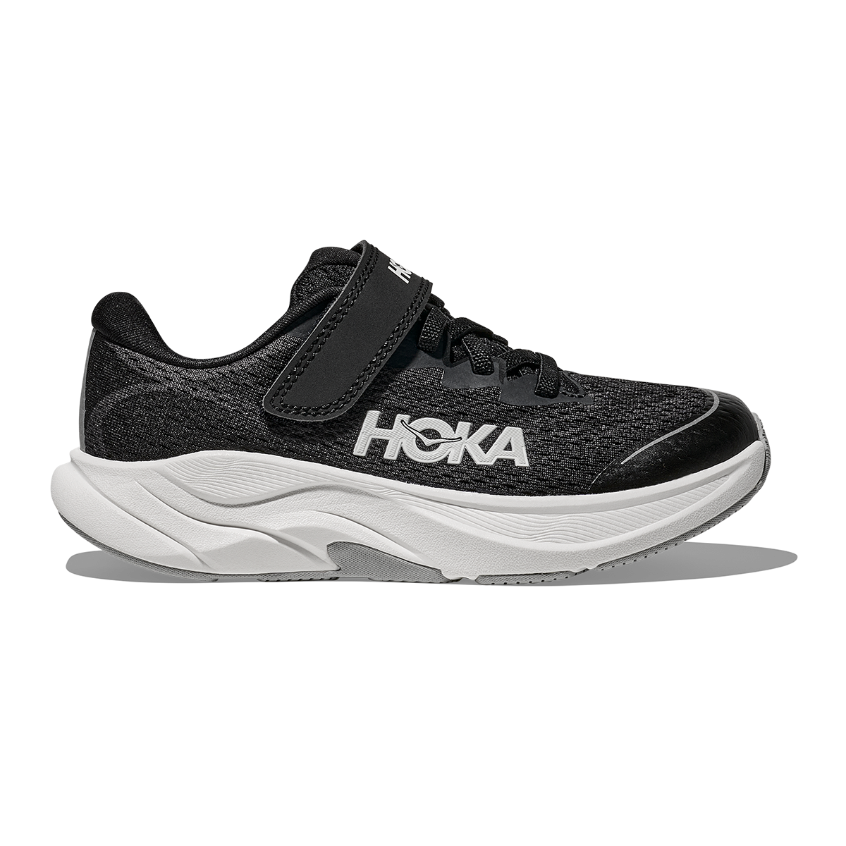 Hoka Rincon 4 Little Kids — Birch - Cement — Size K — Width 10.5 — Detail View