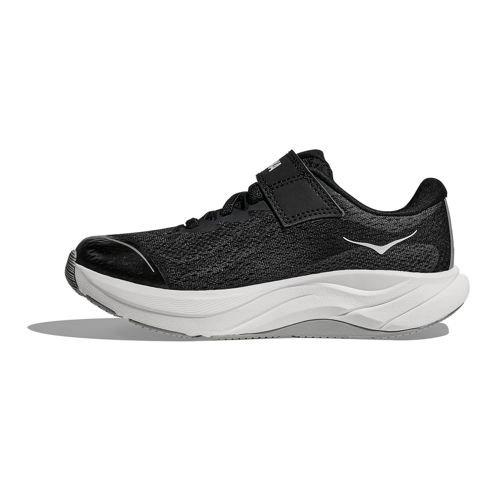 Hoka Rincon 4 Little Kids — Birch - Cement — Size K — Width 10.5 — Lifestyle View
