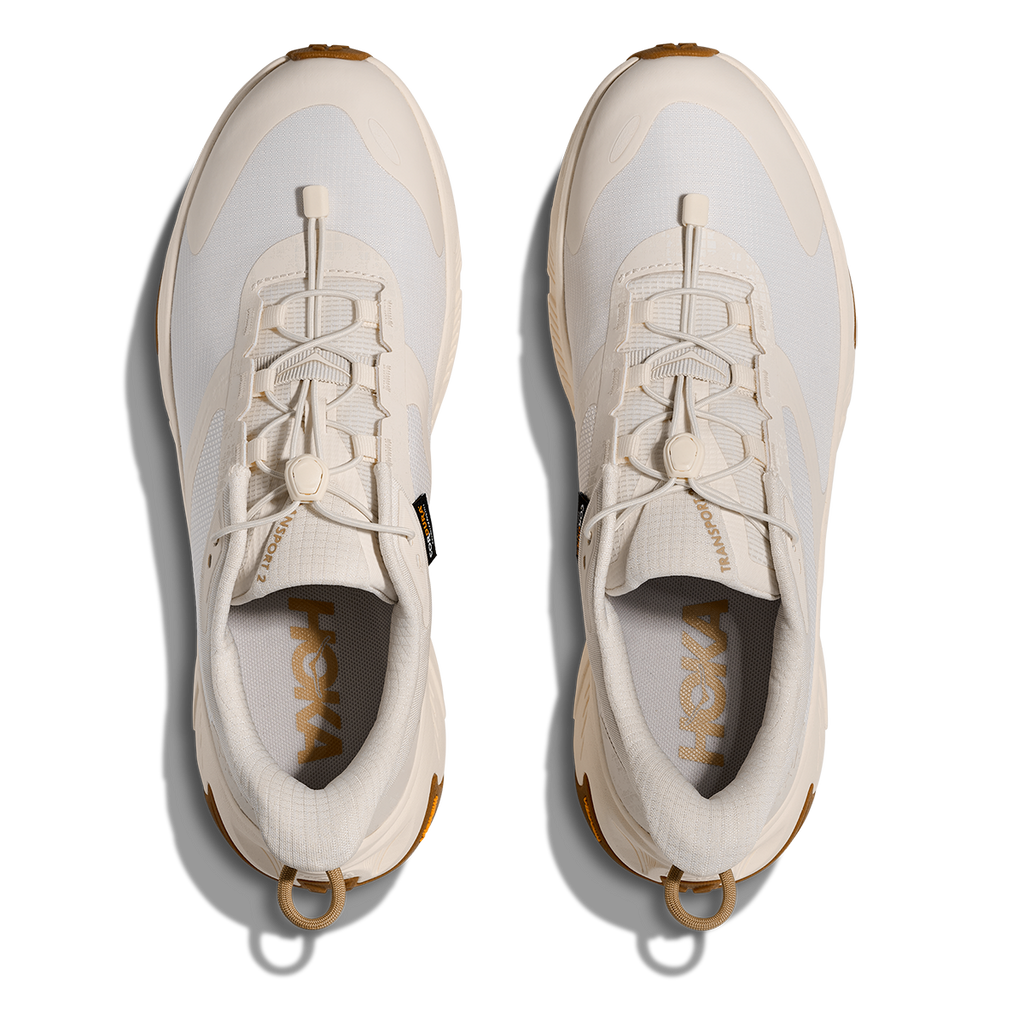 Hoka Transport 2 — Alabaster - Alabaster — Size D — Width 7 — Back View