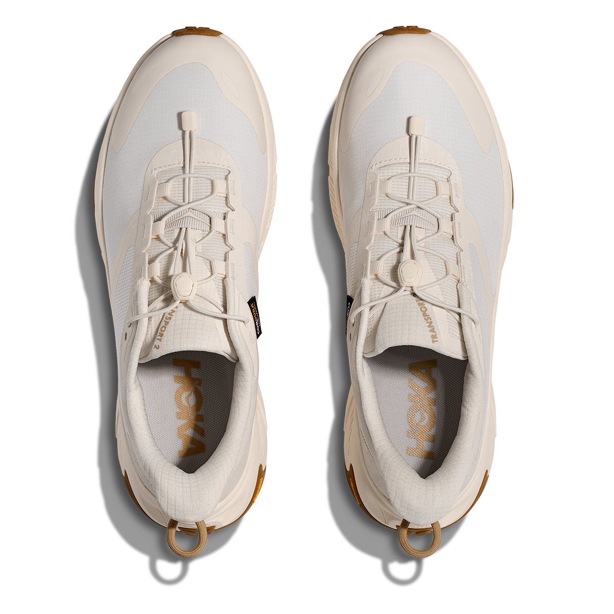Hoka Transport 2 — Alabaster - Alabaster — Size D — Width 7 — Back View