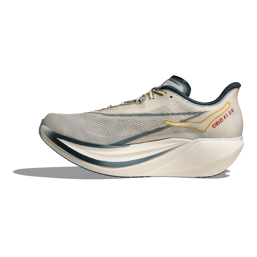Hoka Cielo X1 3.0 — Neon Yuzu - Thyme — Size D — Width 5 M / 6 W — Lifestyle View