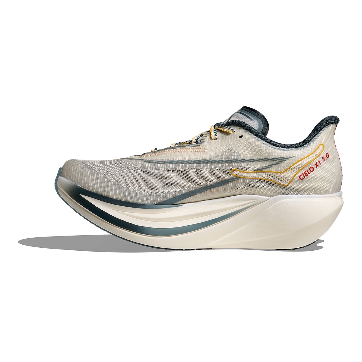 Hoka Cielo X1 3.0 — Neon Yuzu - Thyme — Size D — Width 5 M / 6 W — Lifestyle View