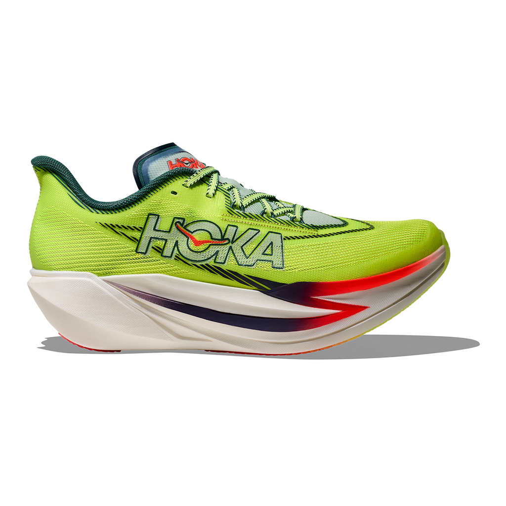Hoka Cielo X1 3.0 — Neon Yuzu - Thyme — Size D — Width 5 M / 6 W — Front View