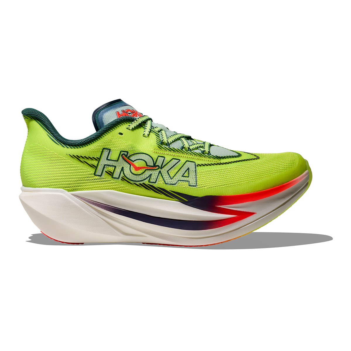 Hoka Cielo X1 3.0 — Neon Yuzu - Thyme — Size D — Width 5 M / 6 W — Front View