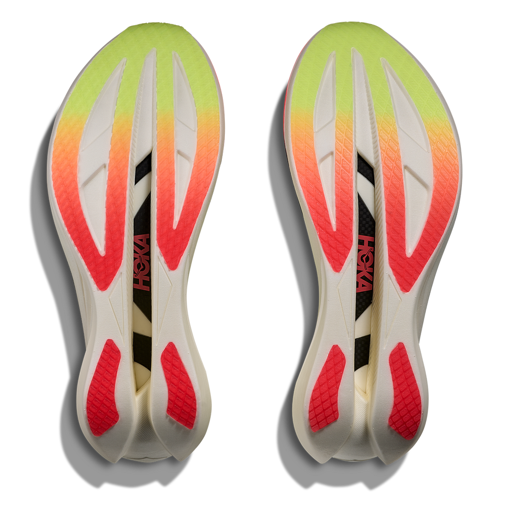 Hoka Cielo X1 3.0 — Neon Yuzu - Thyme — Size D — Width 5 M / 6 W — Top View