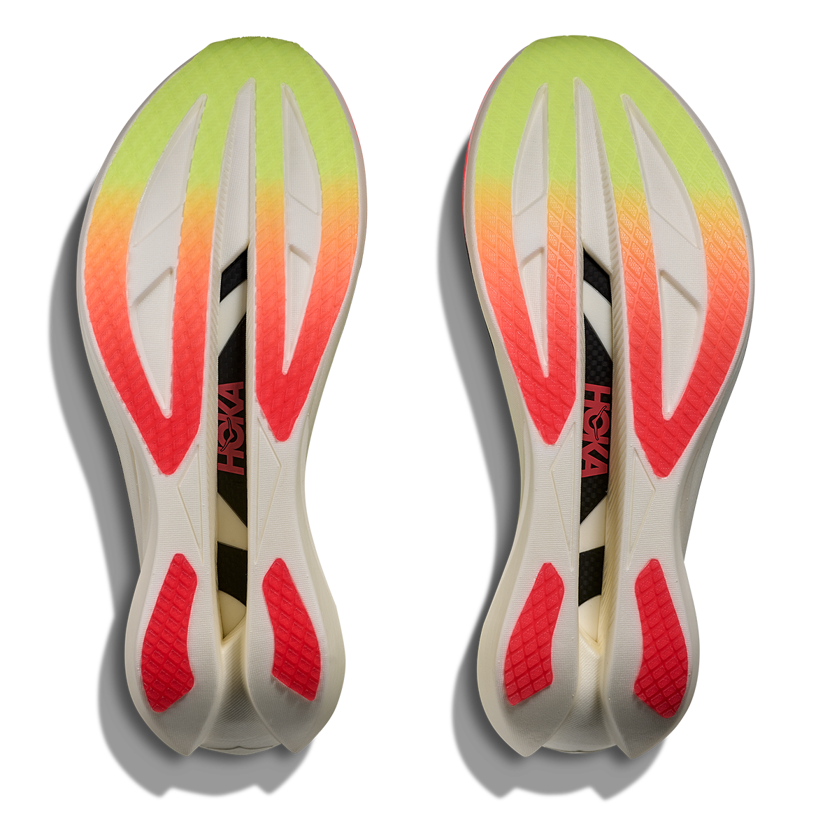 Hoka Cielo X1 3.0 — Neon Yuzu - Thyme — Size D — Width 5 M / 6 W — Top View
