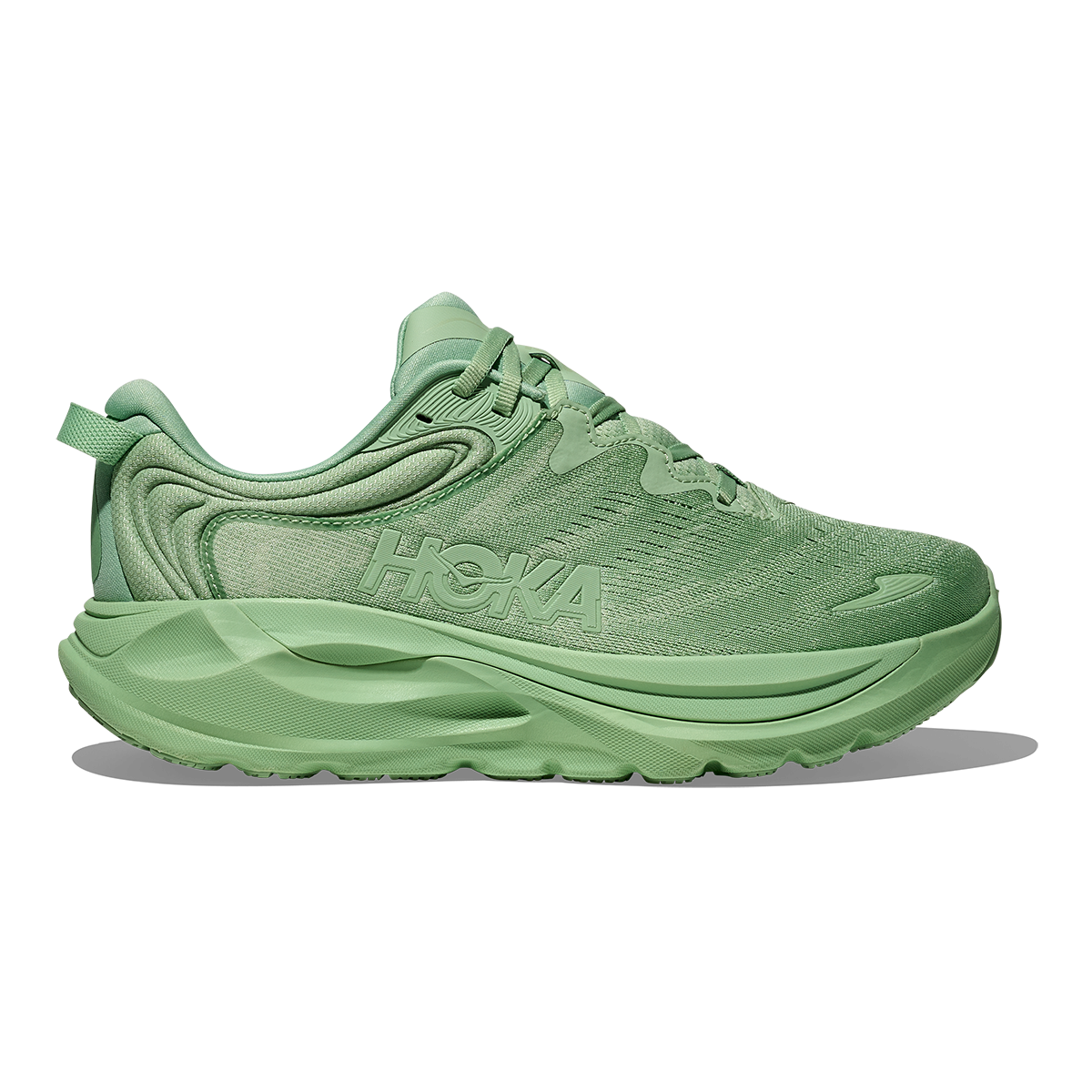 Hoka Gaviota 6 — Birch - Yellow Gold — Size B — Width 5 — Detail View