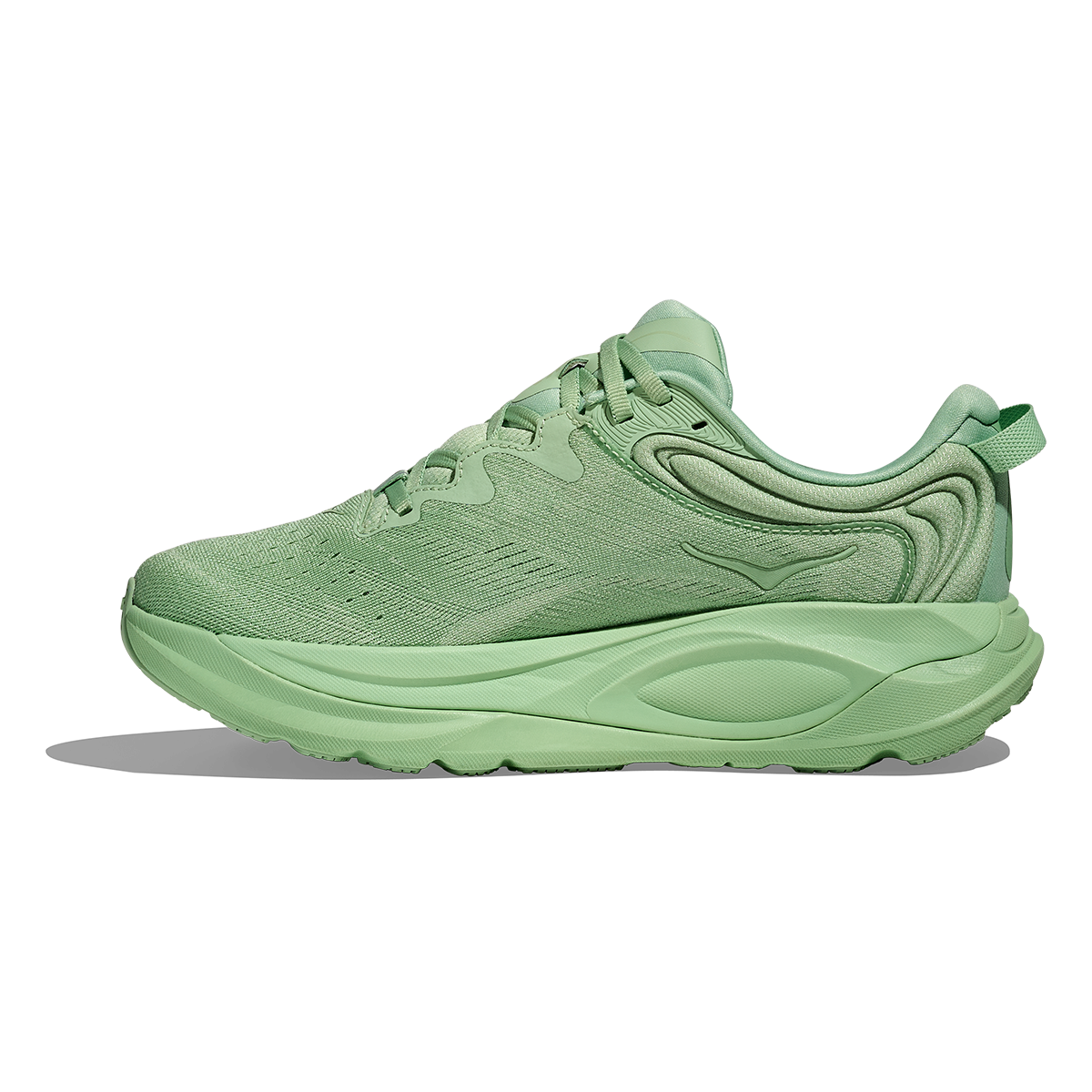 Hoka Gaviota 6 — Birch - Yellow Gold — Size B — Width 5 — Lifestyle View