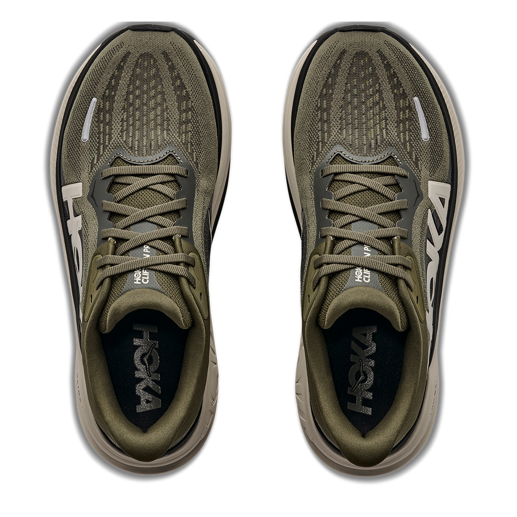 Hoka Clifton Pro — Cosmic Grey - Neon Yuzu — Size B — Width 5 — Alternate View 7