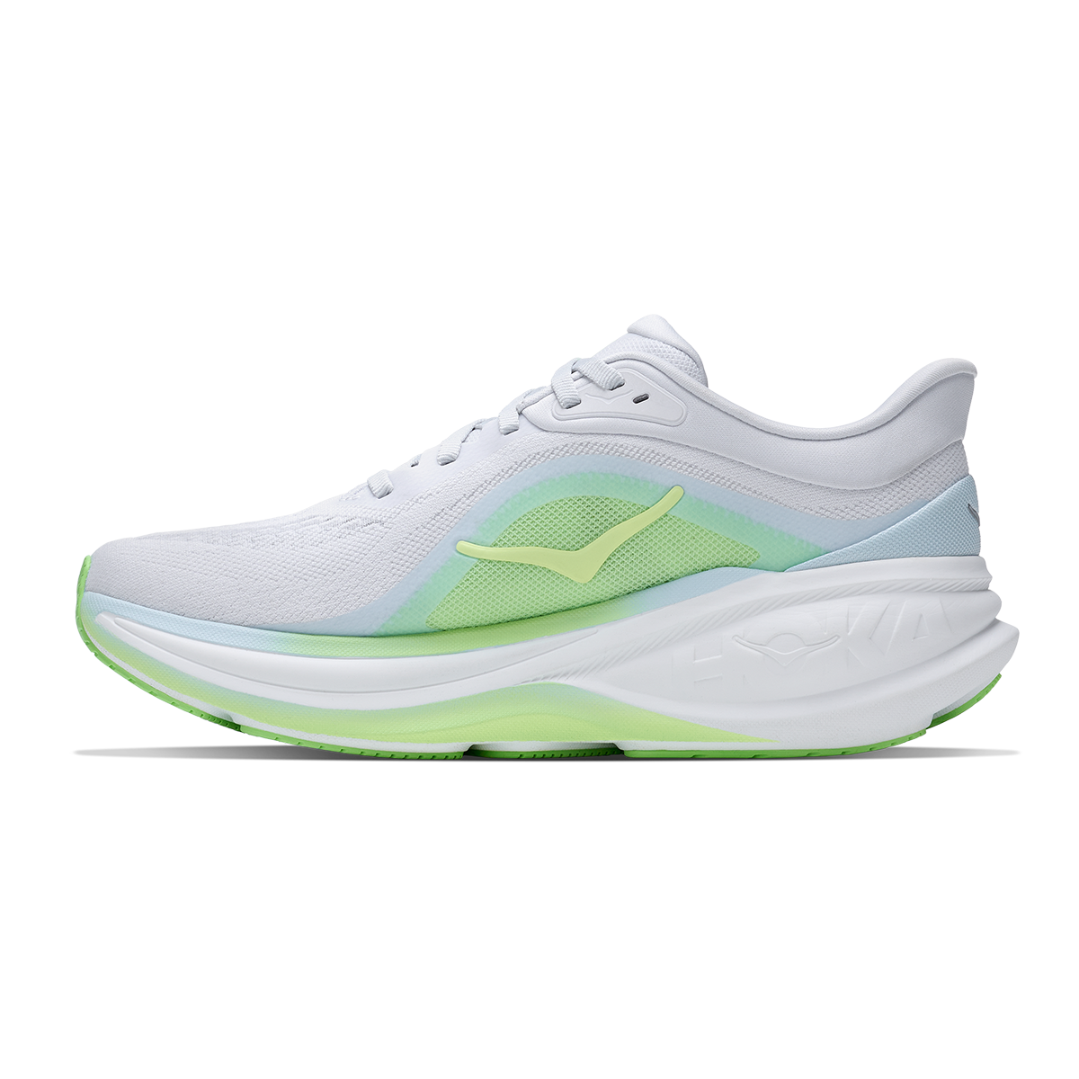 Hoka Clifton Pro — Cosmic Grey - Neon Yuzu — Size B — Width 5 — Side View