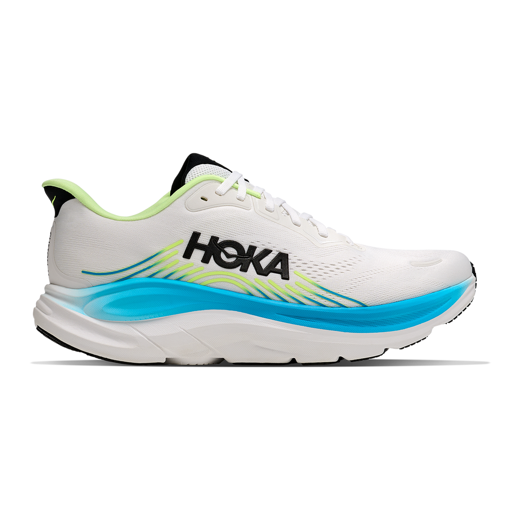 Hoka Clifton 11 — Frost - Black — Size D — Width 7 — Front View