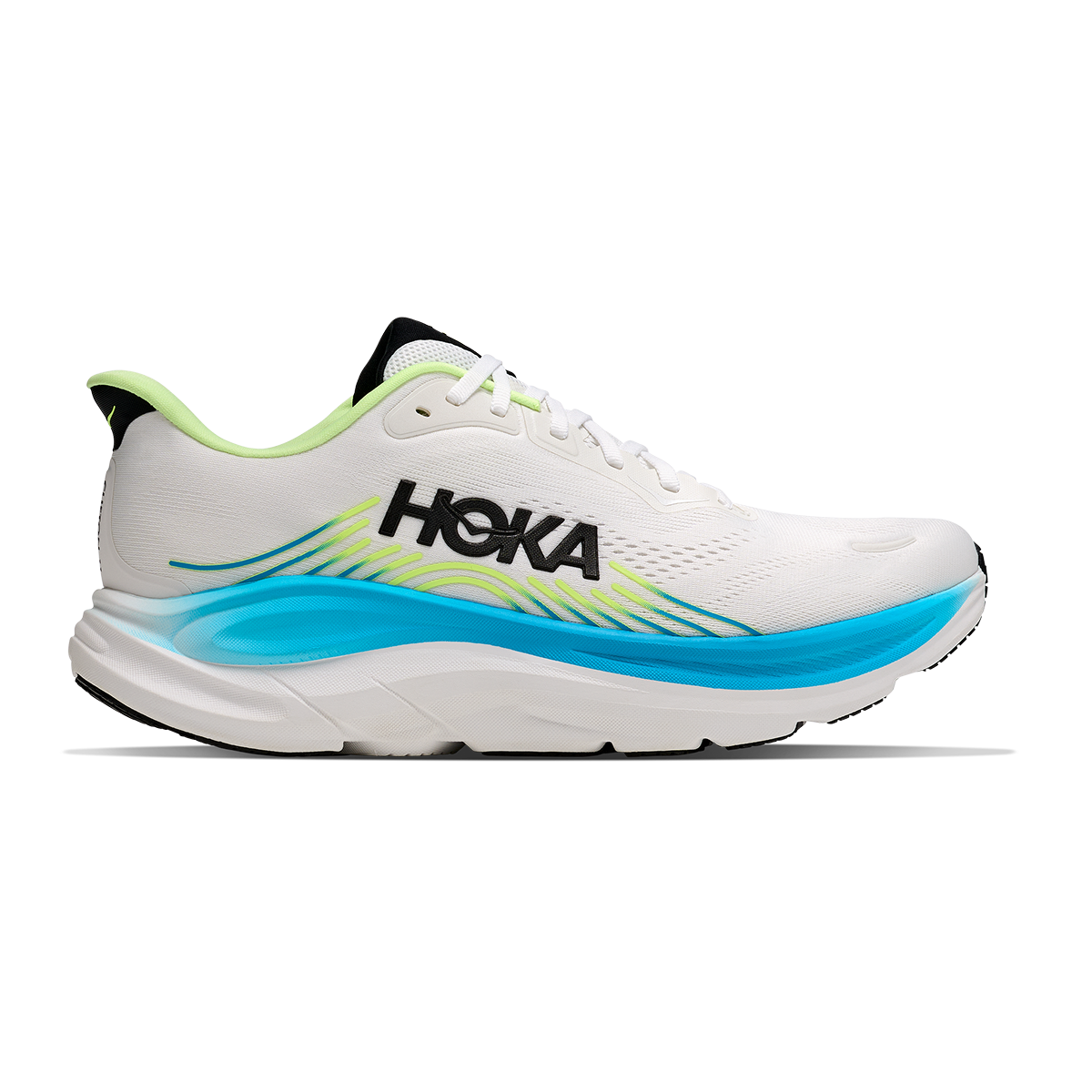 Hoka Clifton 11 — Frost - Black — Size D — Width 7 — Front View