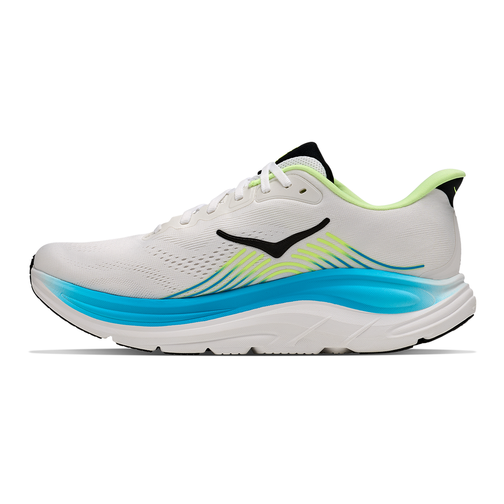 Hoka Clifton 11 — Frost - Black — Size D — Width 7 — Side View