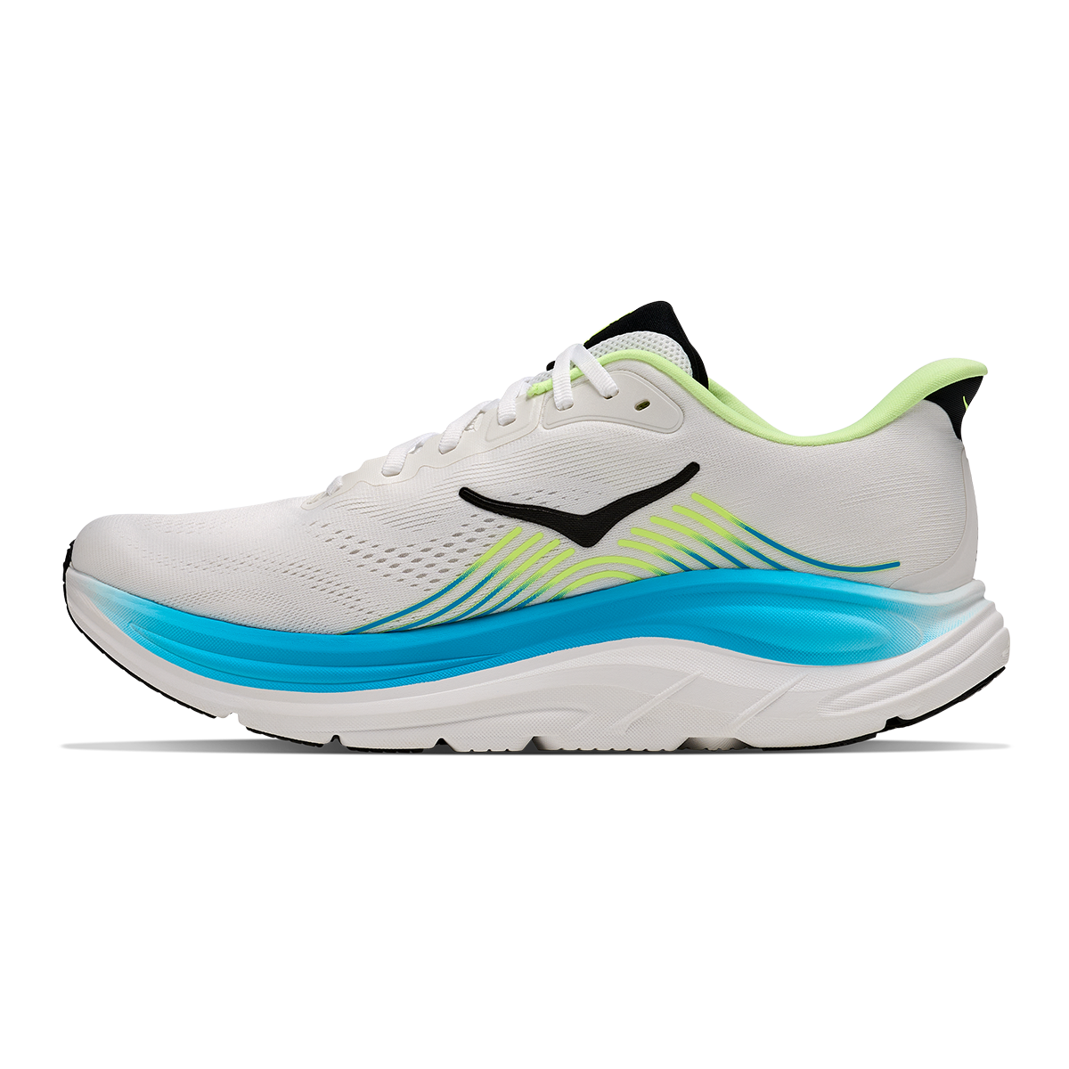 Hoka Clifton 11 — Frost - Black — Size D — Width 7 — Side View