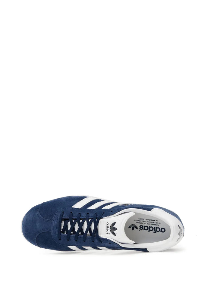 adidas Gazelle Navy Blue/White Sneakers — Navy Blue/White — Size US M 6 - US W 7.5 — Top View