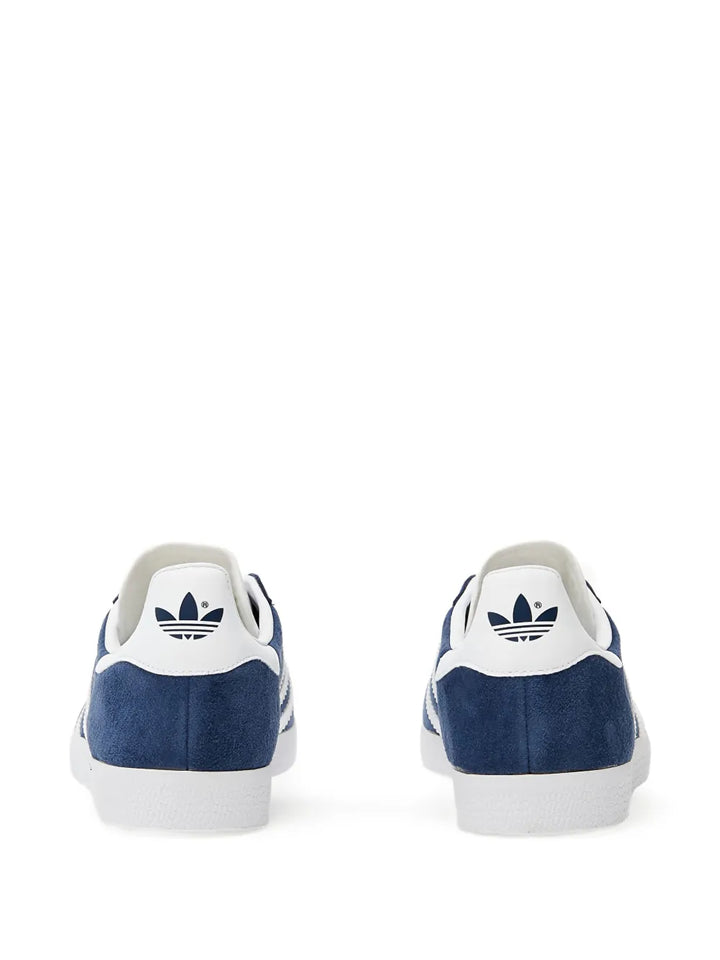 adidas Gazelle Navy Blue/White Sneakers — Navy Blue/White — Size US M 6 - US W 7.5 — Back View