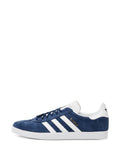 adidas Gazelle Navy Blue/White Sneakers — Navy Blue/White — Size US M 6 - US W 7.5 — Lifestyle View