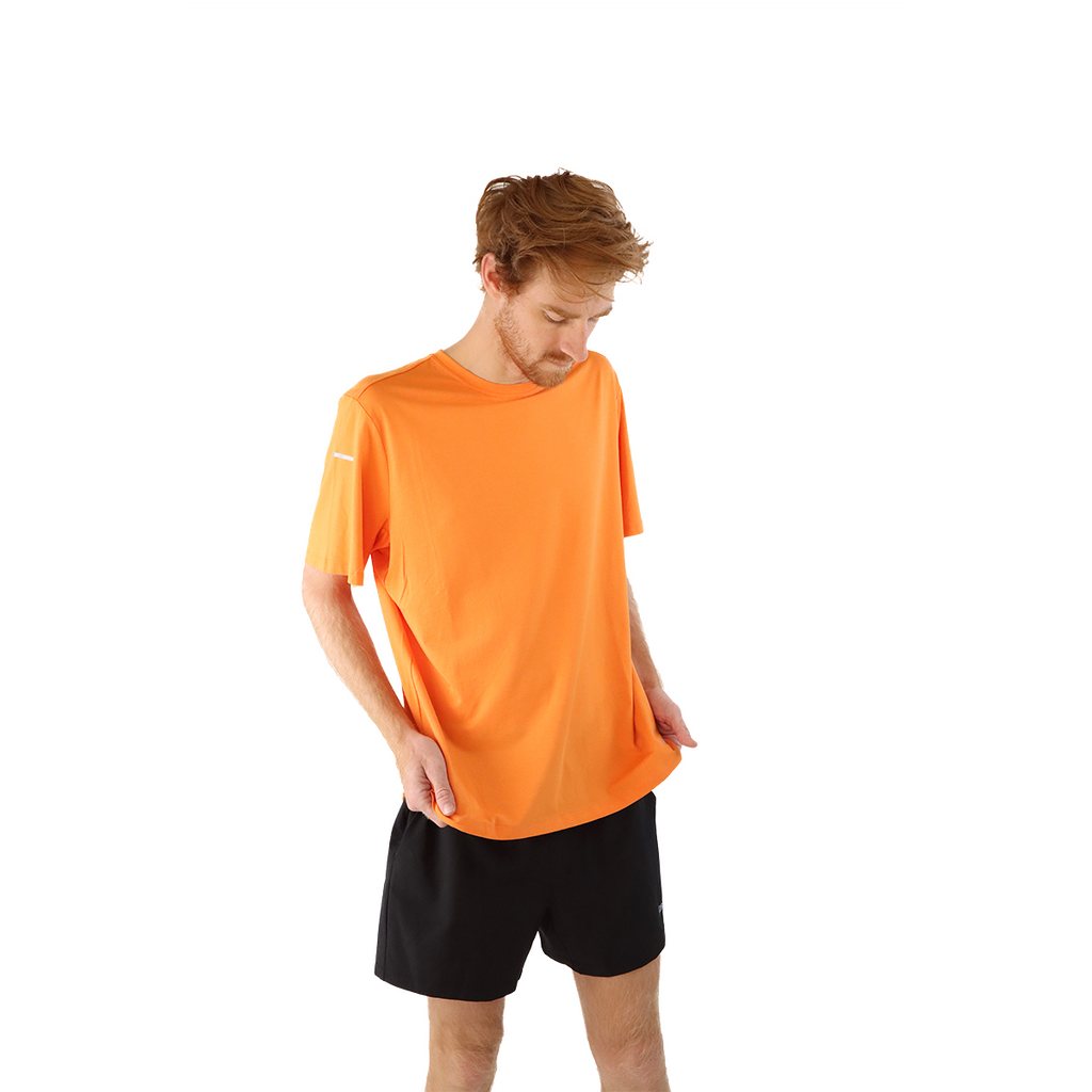 F2R Modal Jersey Shortsleeve Tee — Amber Glow — Size Small — Back View