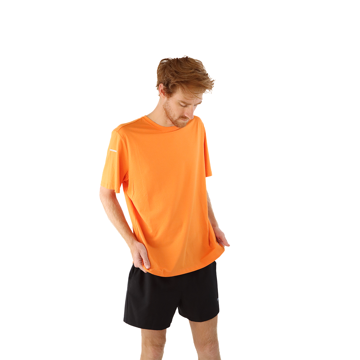 F2R Modal Jersey Shortsleeve Tee — Amber Glow — Size Small — Back View