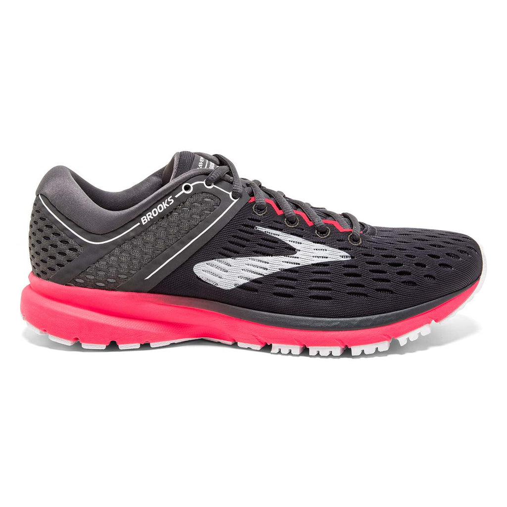 Brooks Ravenna 9 — Black - Blue - Pink — Size B — Width 6 — Detail View