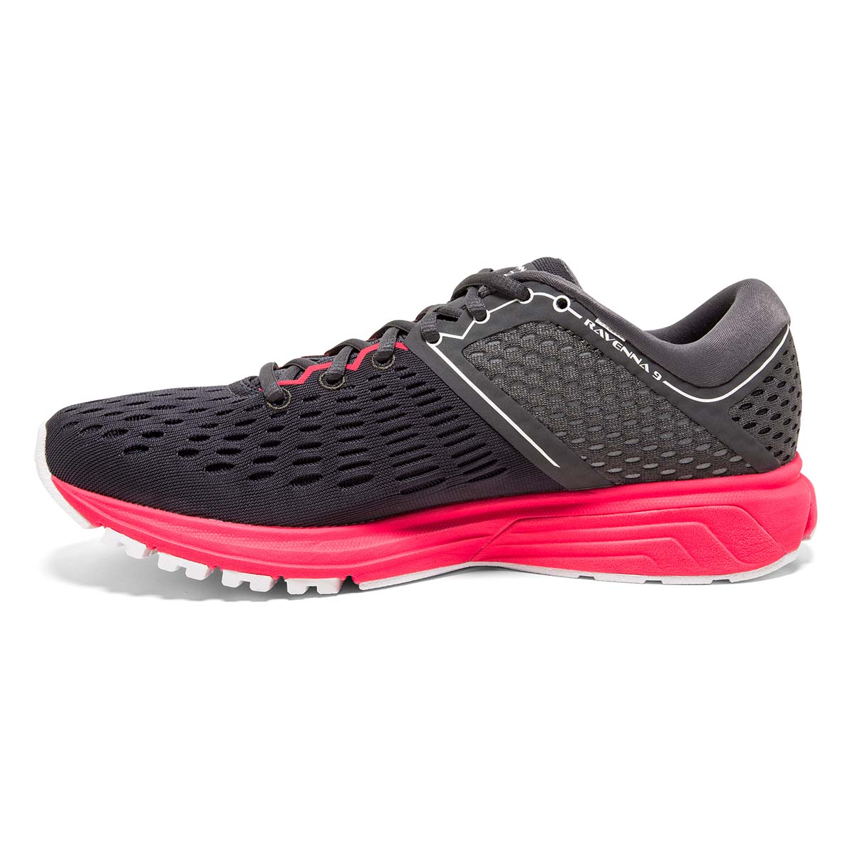 Brooks Ravenna 9 — Black - Blue - Pink — Size B — Width 6 — Lifestyle View