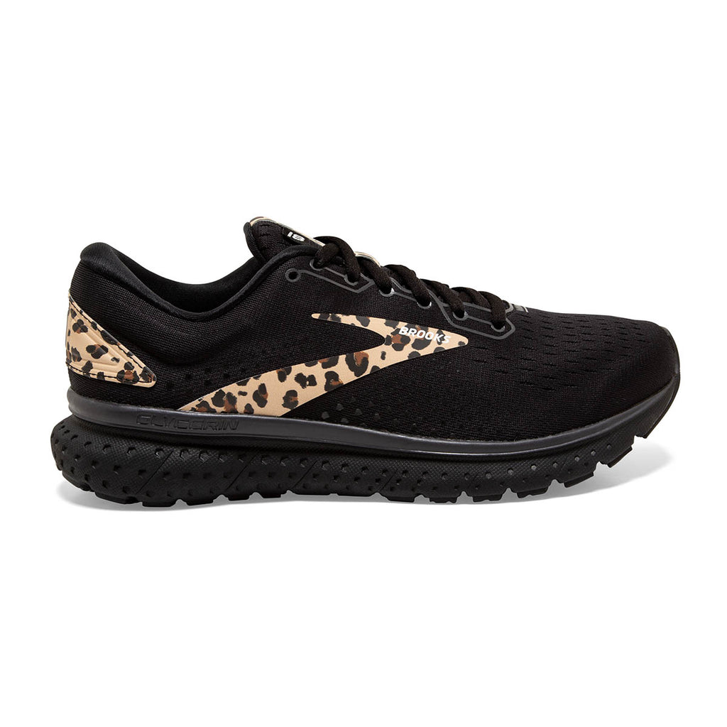 Brooks Glycerin 18 Run Wild — Black - Blackened Pearl - Latte — Size B — Width 10.5 — Front View