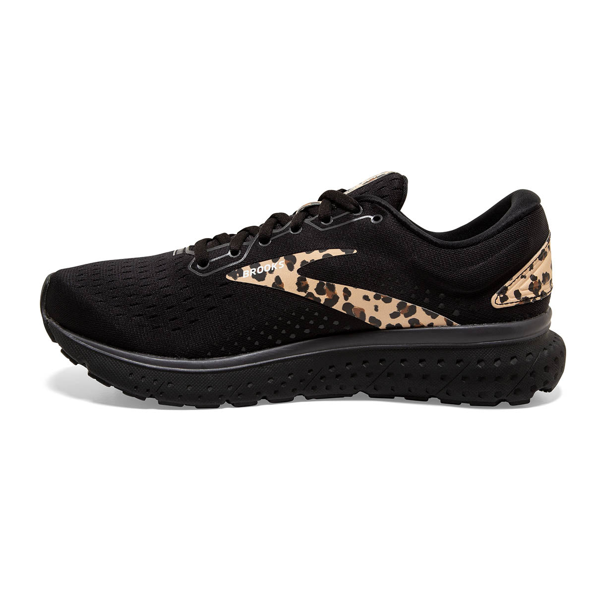 Brooks Glycerin 18 Run Wild — Black - Blackened Pearl - Latte — Size B — Width 10.5 — Side View