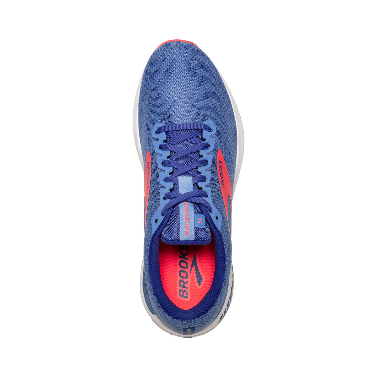 Brooks Ravenna 11 — Light Blue - Alloy - Grey — Size B — Width 10.5 — Back View