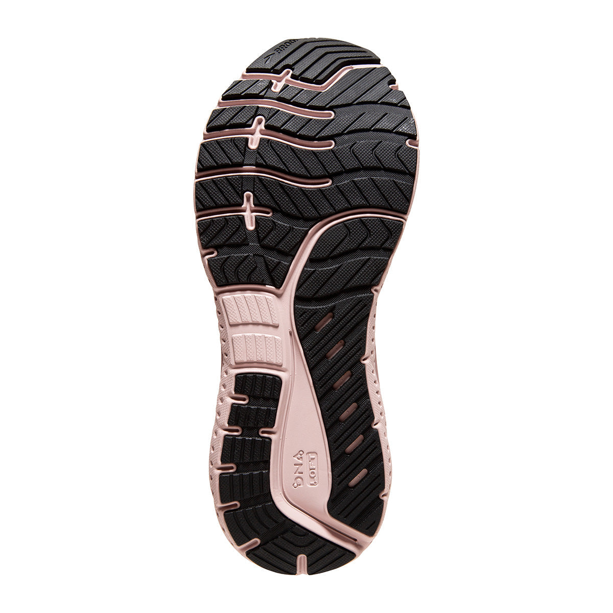 Brooks Transcend 7 — Black - Ebony - Blue Bird — Size B — Width 9.5 — Top View