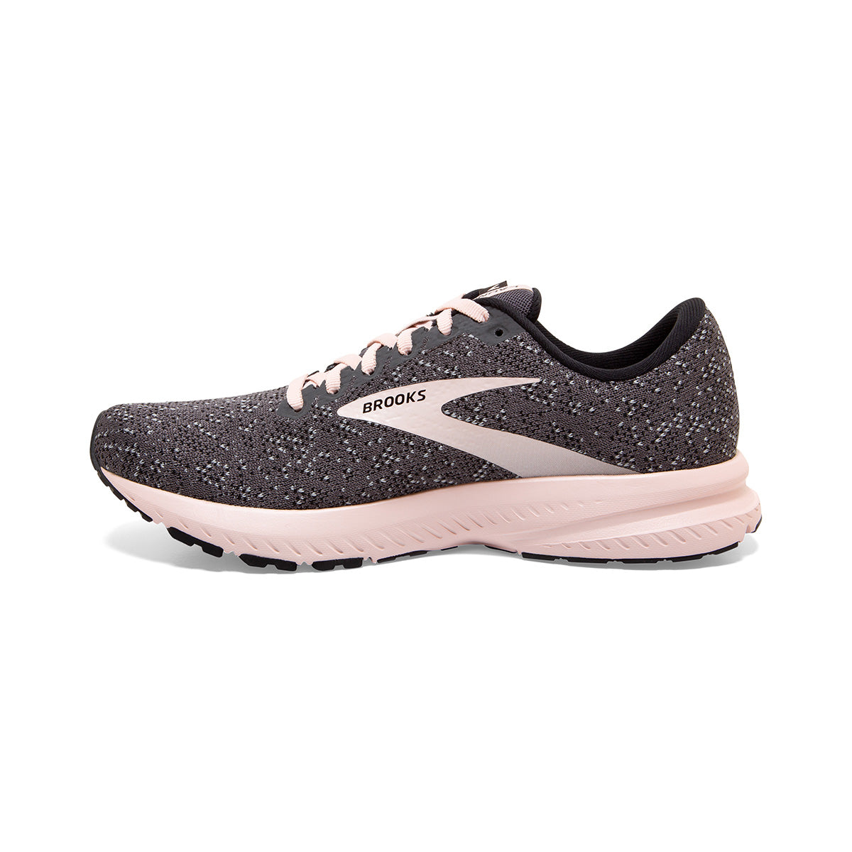 Brooks Launch 7 — Black - Pearl - Hushed Violet — Size B — Width 10.5 — Alternate View 10