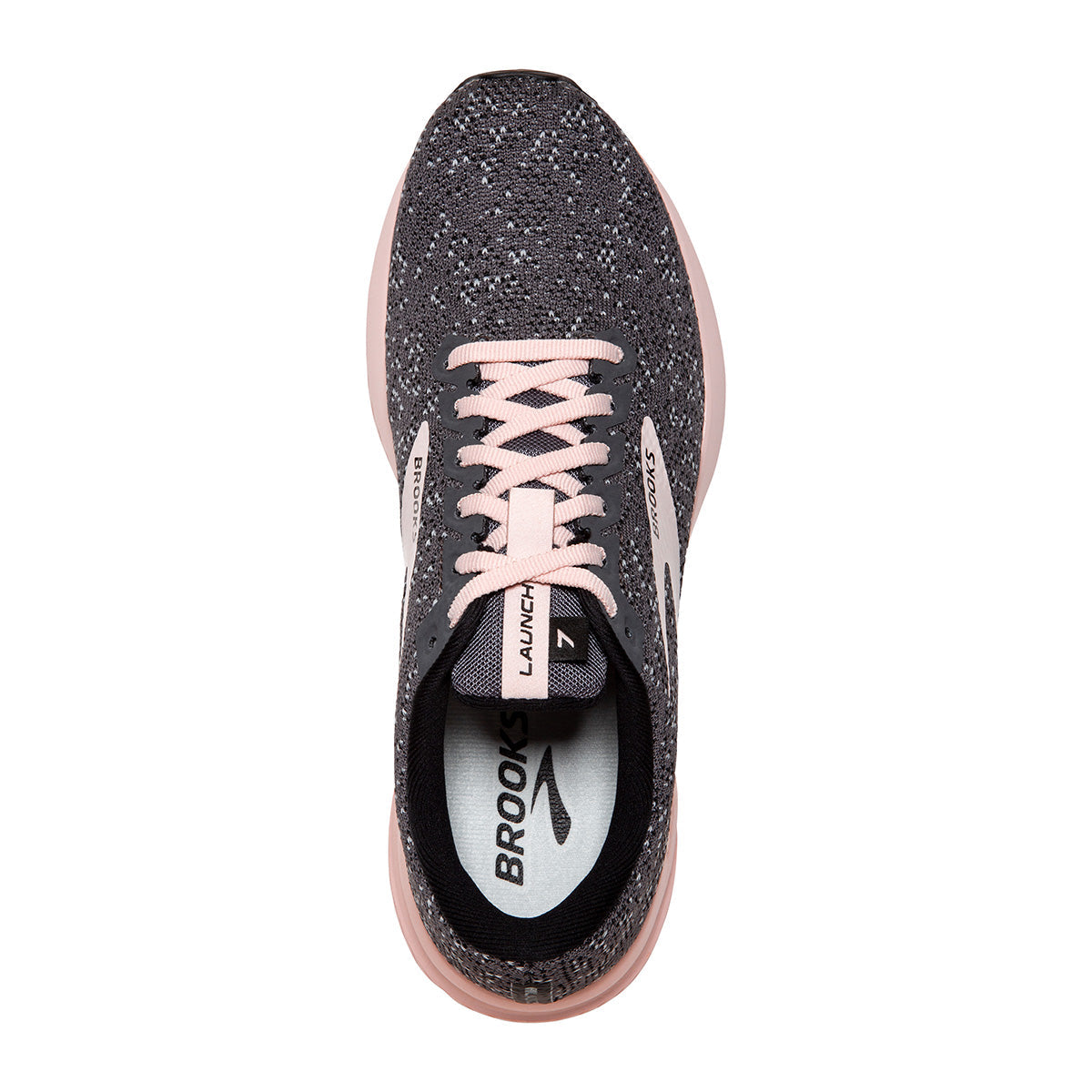 Brooks Launch 7 — Black - Pearl - Hushed Violet — Size B — Width 10.5 — Alternate View 11