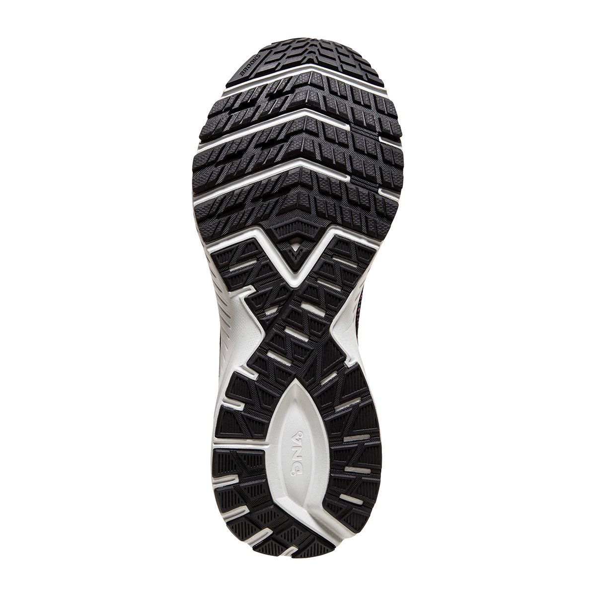 Brooks Launch 7 — Black - Pearl - Hushed Violet — Size B — Width 10.5 — Top View