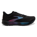 Brooks Hyperion Tempo — Black - Coral - Purple — Size B — Width 6 — Front View