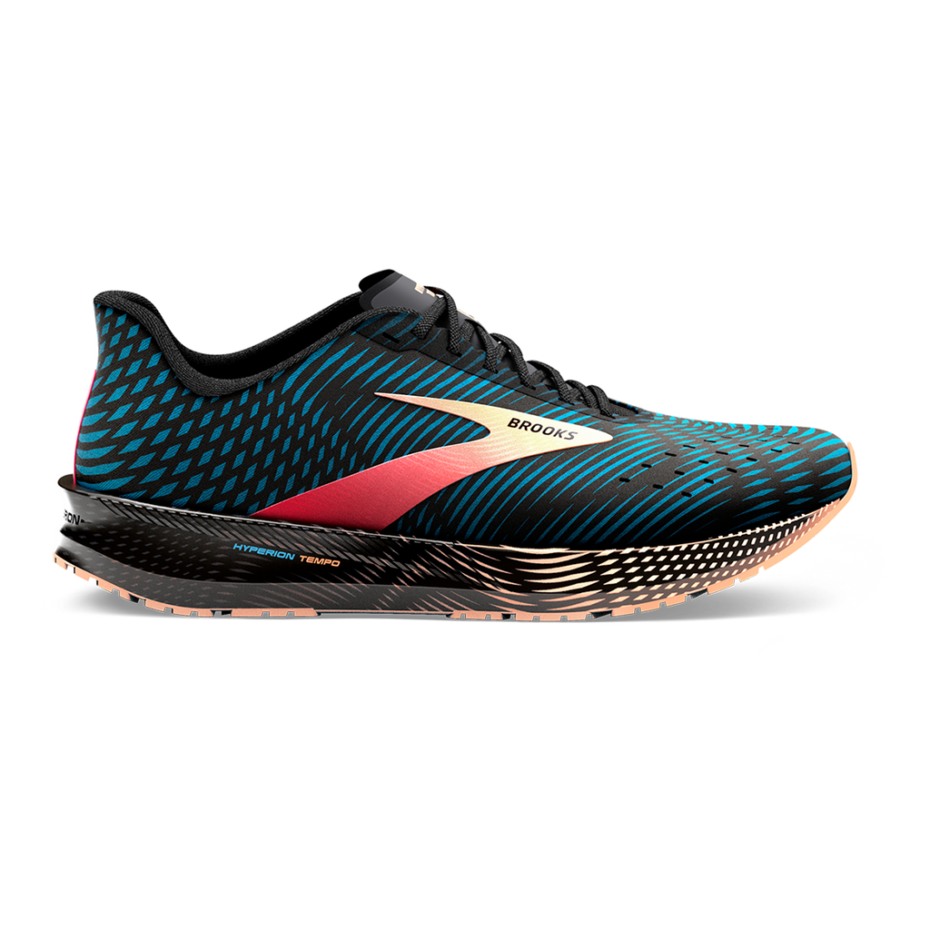 Brooks Hyperion Tempo — Black - Coral - Purple — Size B — Width 6 — Alternate View 25