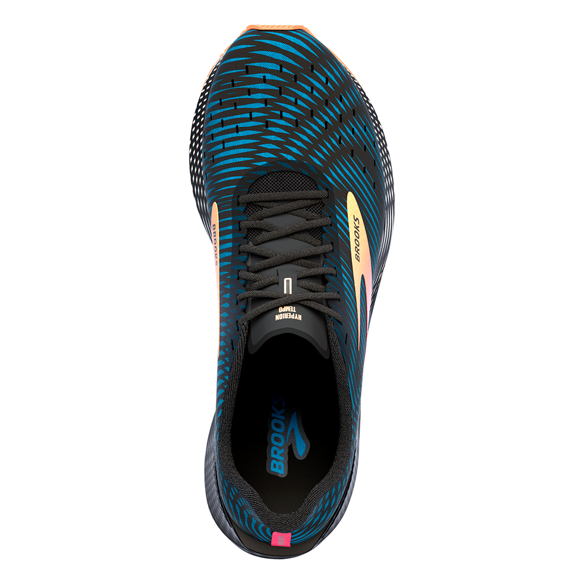 Brooks Hyperion Tempo — Black - Coral - Purple — Size B — Width 6 — Alternate View 27
