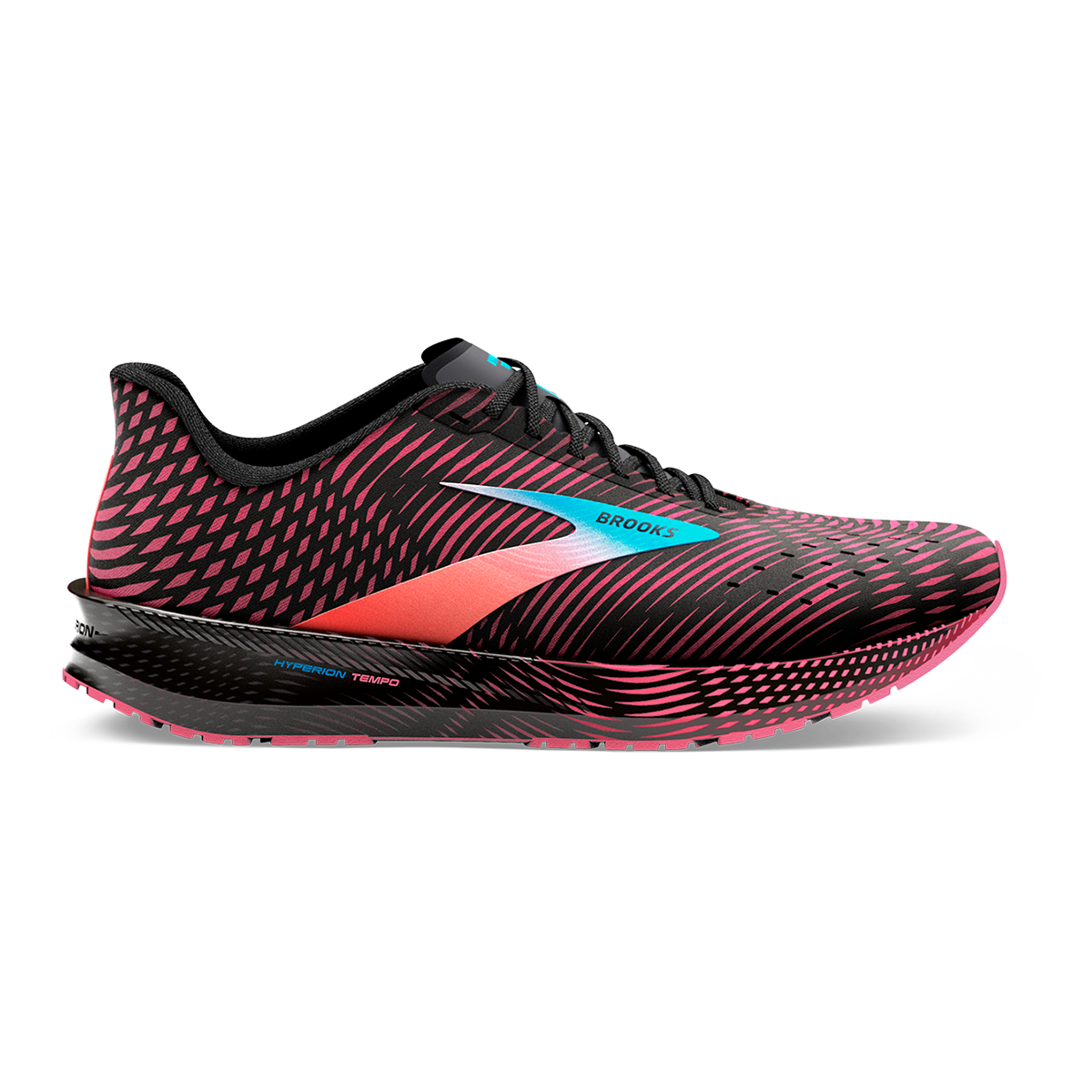 Brooks Hyperion Tempo — Black - Coral - Purple — Size B — Width 6 — Alternate View 33